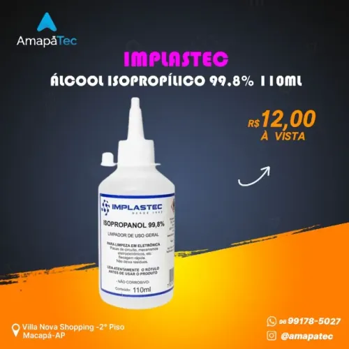 Álcool Isopropílico 99% 110ml