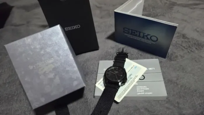 Relógio Seiko SRPE69 - Stealth Black