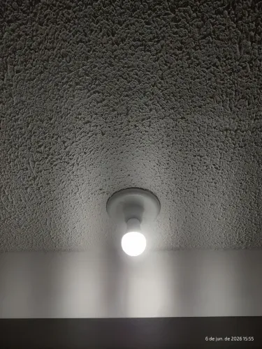 6 Lâmpadas Led 17 w- 6 Plafon Bocal - 01 Luminária Led Quadrada 18 W