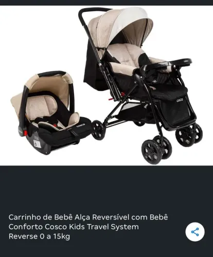 Vendo carrinho+bebê conforto