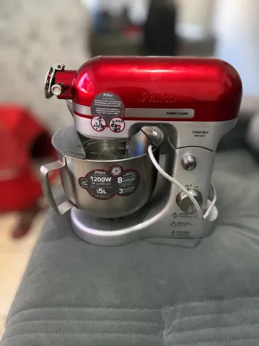 Batedeira Planetária Philco Turbo Inox 1200W 5L - Nunca Usada