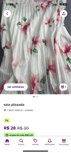 Sai plissada