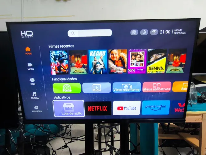 Televisão Smart HQ 32 Polegadas Android HD Led