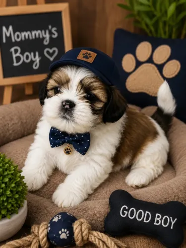 Lindinhos bebês de lhasa apso macho! Parcelamos em até 10x