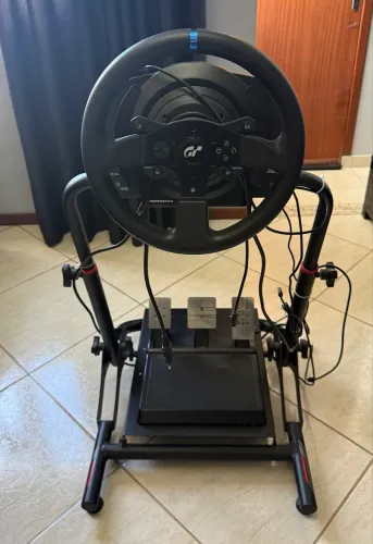 Simulador Volante T300RS GT Thrustmaster e Cockpit Extreme SGT