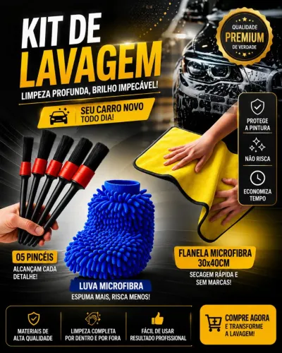 Kit lavagem Premium