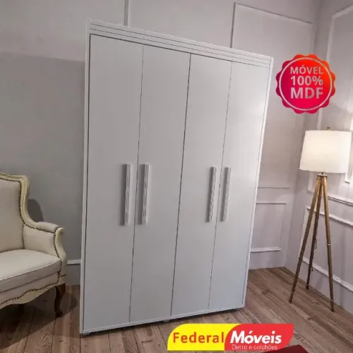 Guarda Roupa 4P 2G 100% MDF  FAZEMOS ENTREGA