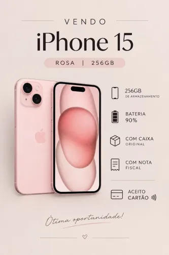 iPhone 15 256GB Rosa