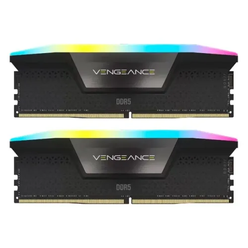 Memória Ram Corsair Vengeance RGB 64GB (2X32GB) DDR5 5600MHZ - CMH64GX5M2B5600Z36K - Nova!