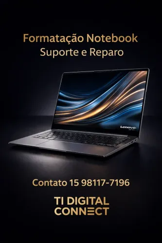 Notebook Afiado Formatação e Reparo