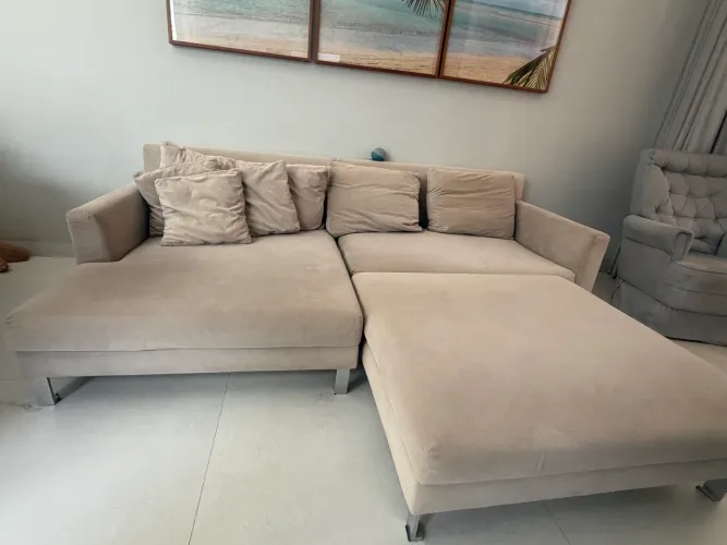 Sofá com puff