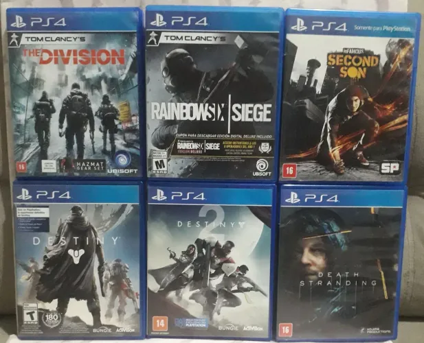 Jogos ps4 (preços de cada jogo na descrição)