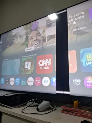 TV Samsung 50" com display queimado