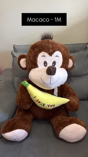 Macaco de Pelucia Gigante 1Metro
