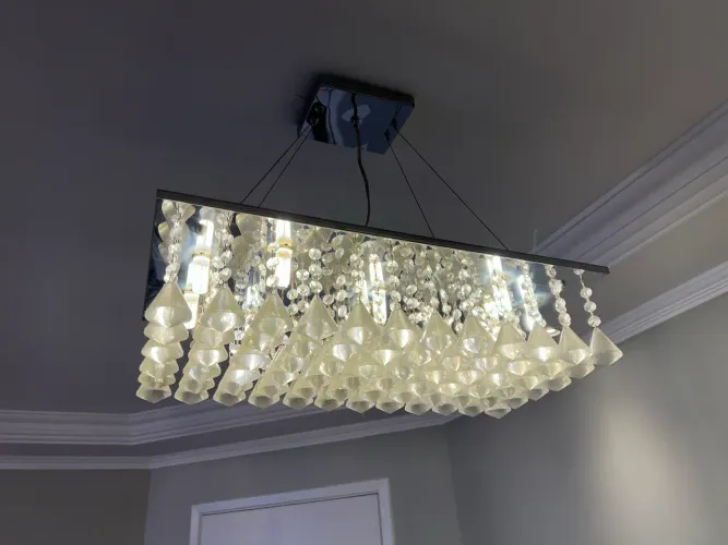 Lustres de Cristal (2 peças jantar + estar) em perfeito estado