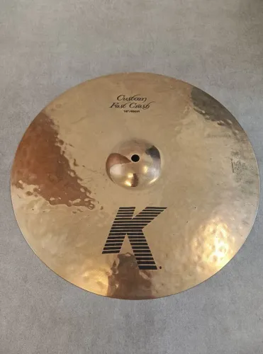 ## Prato de bateria Zildjian K Fast Crash 16, liga B20, top, perfeitas condições, raeidade