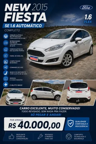 Ford Fiesta 1.6 16V Flex Aut. 5P 2015
