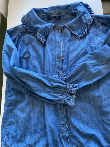 Blusa manga longa jeans