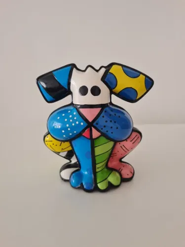 Escultura Romero Britto - Cachorro (Terrier)