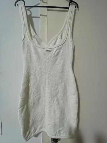 Vestido Colcci Off White Texturizado Tam P