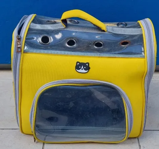 Bolsa transporte para gato 30 reais