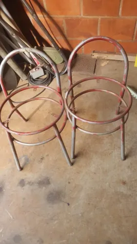 2 Bancos de INOX Vintage/Industrial para Reforma