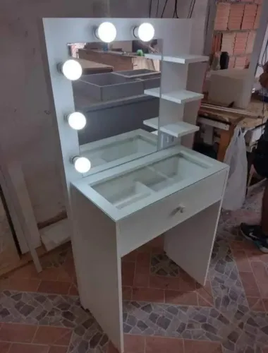 Penteadeira camarim princesa com iluminação