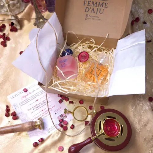 Kit Luxo 2 Perfumes Miniaturas 25ml + Amostra de Brinde - Perfeito para Presente