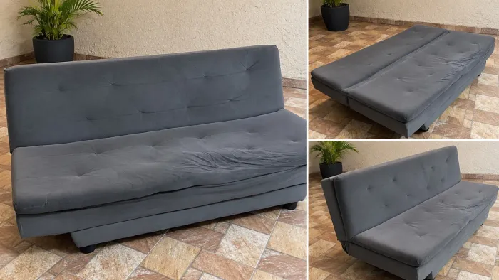 Sofá cama cinza