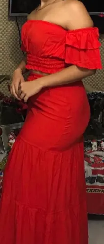 Conjunto verão vermelho