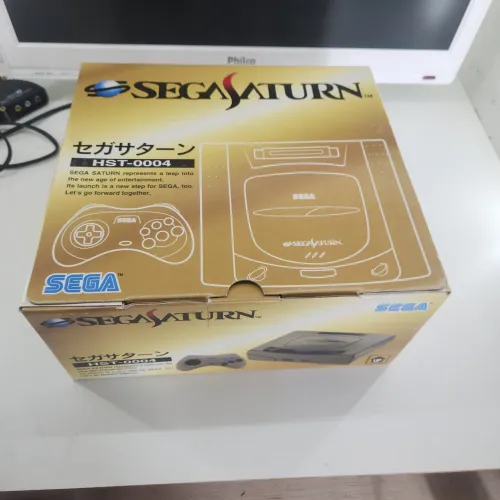 Sega saturno cinza CIB