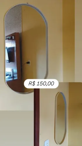 Espelho oval serralheria 