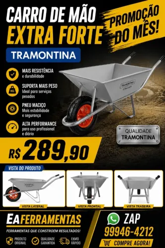 Carro de mão extra forte Tramontina