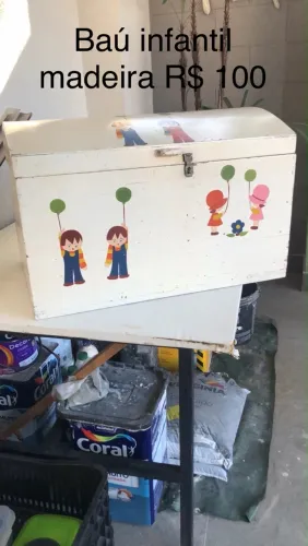 Baú infantil madeira