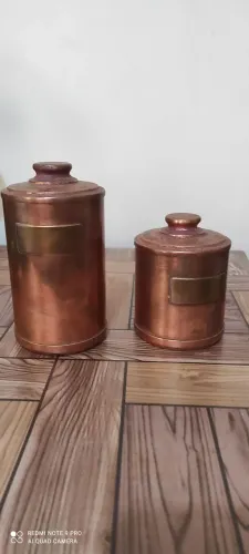 Potinhos antigos para coleção,metal: