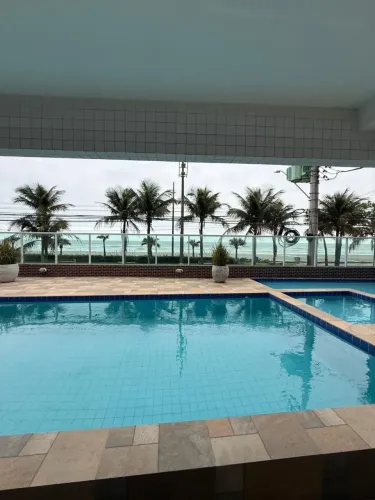 Frente ao mar, apartamento aluguel 1 quarto Flórida - Praia Grande - SP