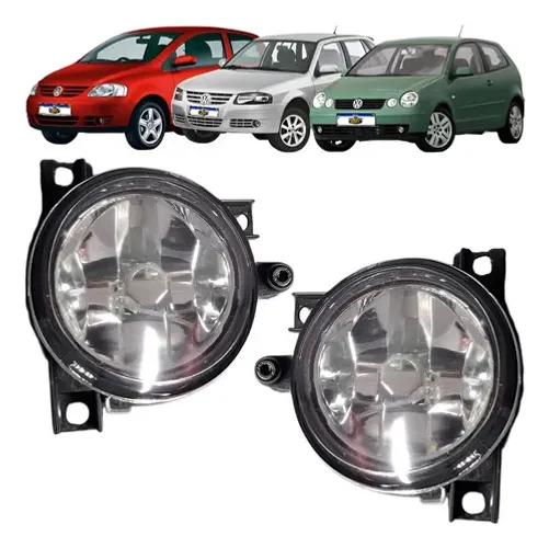 Par Farol De Milha Gol G4 Fox Polo 2003 A 2010 Cristal