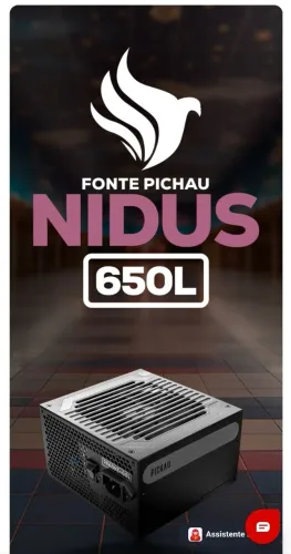 Fonte Pichau Stardust 650w 80 Plus Bronze