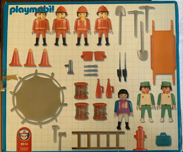 playmobil vintage bombeiros