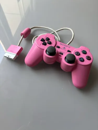 Controle Rosa Pink Ps2