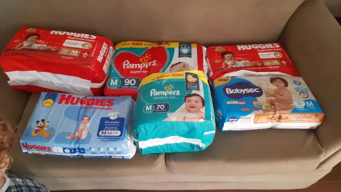 Fraldas vendo com 30% desconto ou troco