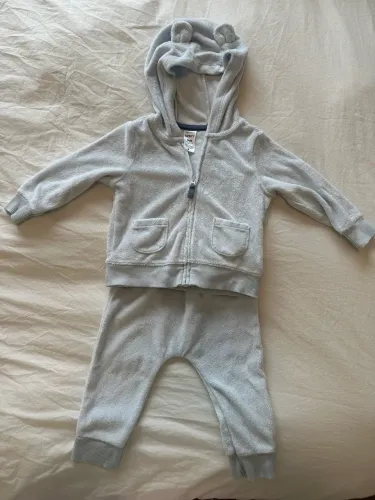 Conjunto Carters 9 meses - azul bebê 