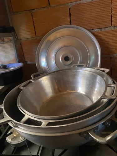 ?Kit Fogão Industrial + Panelas - Ideal para Restaurante/Lanchonete. Novo, nunca usados.