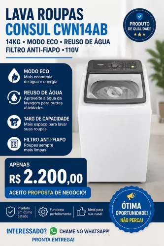 Máquina de lavar 14kg