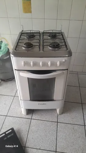 Fogão funcionando