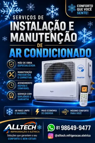 Instalação de ar condicionado profissional em 3X sem juros no cartão de crédito.