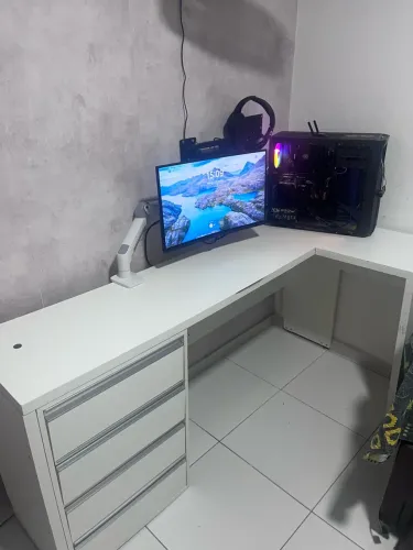 MESA PARA ESCRITÓRIO (ESCRIVANINHA) COM 4 GAVETAS GRANDE 
