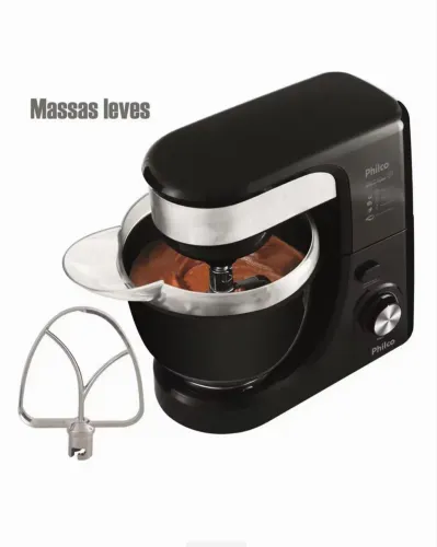 Batedeira Planetária Philco Turbo com 11 Veloc. e 500W PRETO BAT.PLANT. PHILCO TURBO 110V