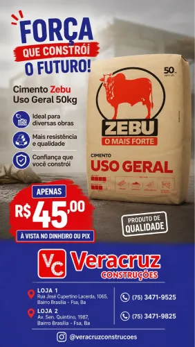 Cimento Zebu 50kg