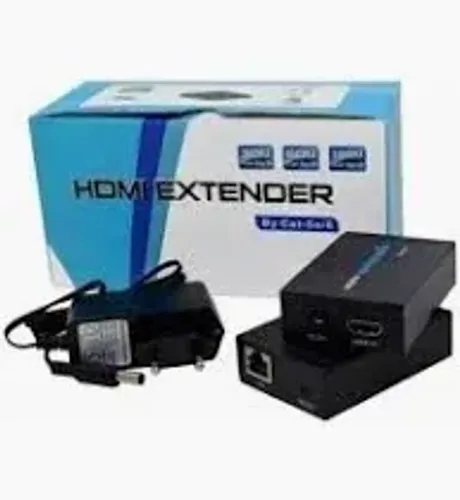 Extensor Hdmi 60 Metros Via Cabo Rede Rj45 Cat5e/6e 1080p